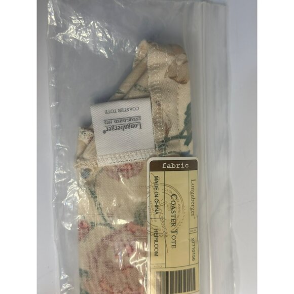 Longaberger Coaster Tote Basket Liner "Heirloom Floral Fabric" NIP #27710156 - Picture 2 of 4